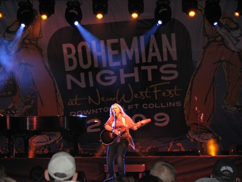 Melissa Etheridge performs in Fort Collins at Bohemian Nights at New West Fest, Aug. 15th, 2009. Photo by Jason Wolvington
